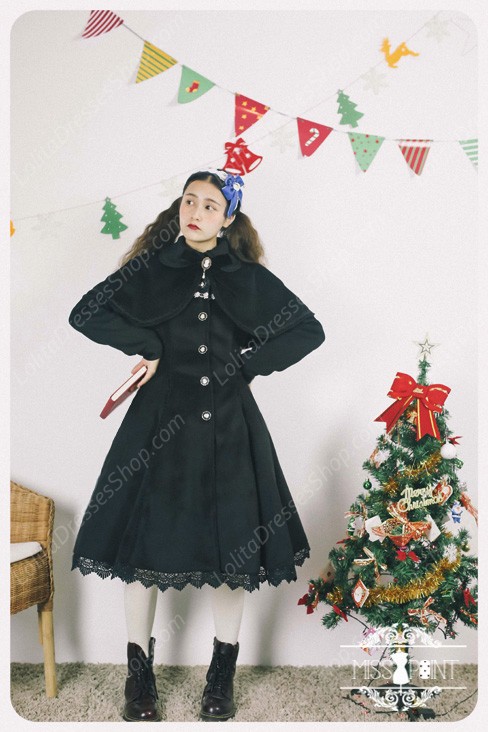 Sweet Woolen Countess Vintage Elegant Cloak Coat Lolita Suit