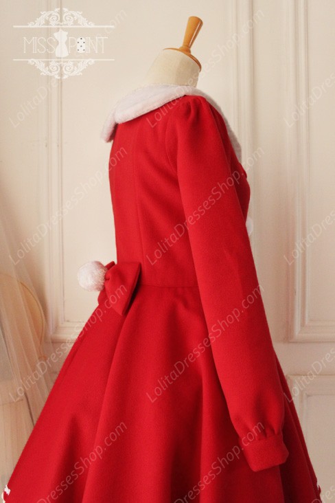 Sweet Woolen Little Red Riding Hood Fairy Tale Lovely Lolita Dress