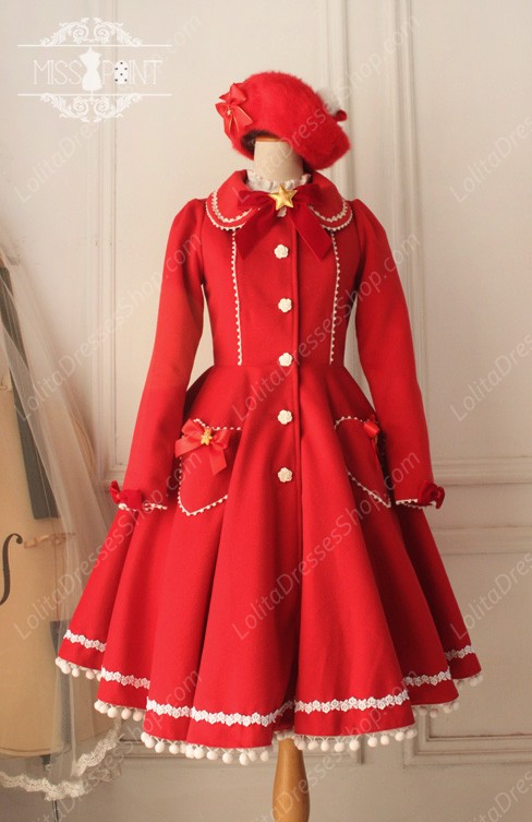 Cheap Sweet Woolen Vintage Little Red Riding Hood Fairy Tale Lovely ...