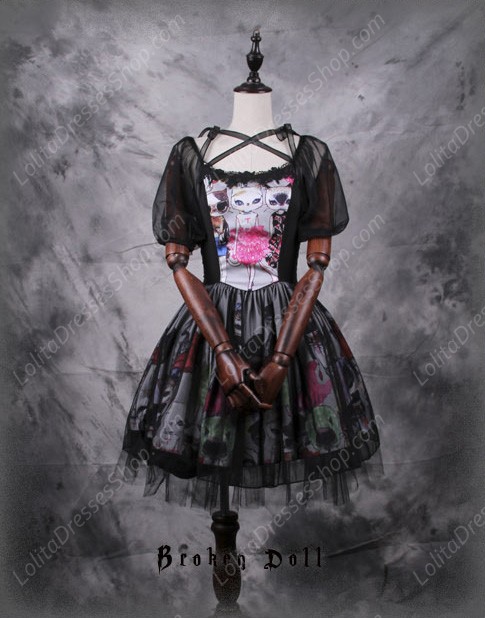 Broken Doll MISS CAT Classical Puppets Short Sleeved Dress