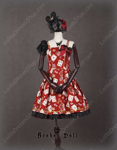 Broken Doll Poker Face Red And Blue Double Color Classical Puppets CP