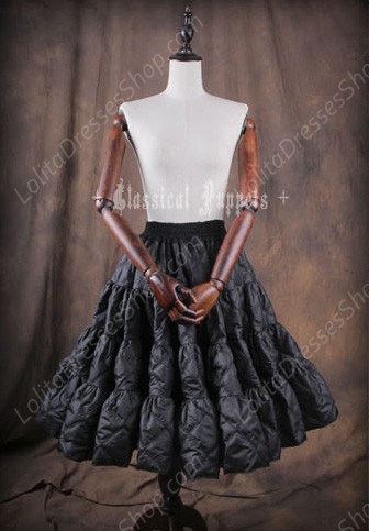 WINTER IS COMING A Line Classical Puppets Long Cotton-padded Jacked Petticoat Outside