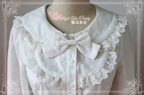 Sweet Cotten Lovely Heart Language Magic Tea Party Lolita Blouse