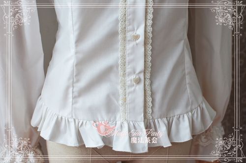 Sweet Cotten Lovely Heart Language Magic Tea Party Lolita Blouse