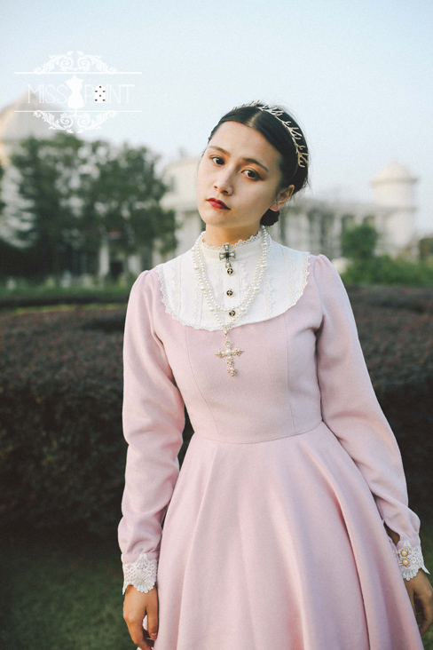 Classic Woolen Vintage Castle Girl Lolita Dress