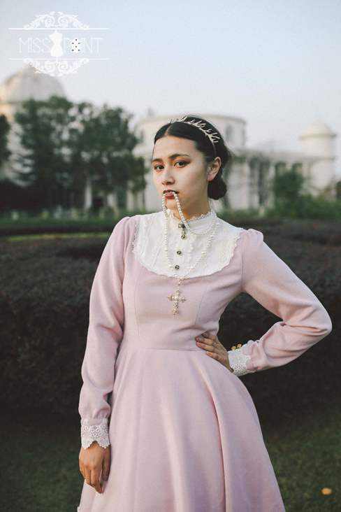 Classic Woolen Vintage Castle Girl Lolita Dress