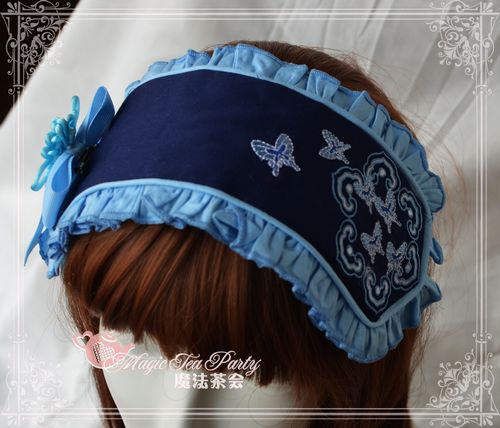 Sweet Cotten Chinese Style Embroidery Magic Tea Party Lolita Hair Hoop