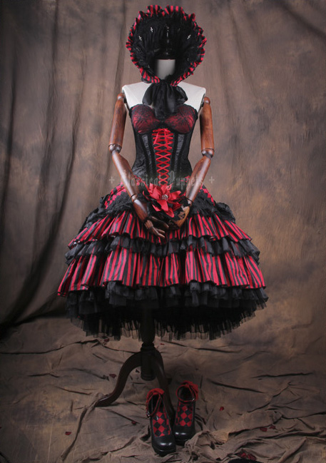 Theater Theme Elegant Classical Puppets Lolita Corset and Skirt Sets