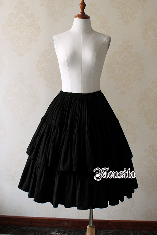 Gothic Cotton Retro Jacquard Steel Mousita Skirt Two Piece