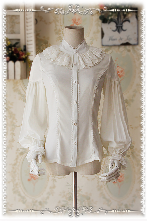 Sweet Chiffon Swan Lake Of Love Infanta Lolita Blouse