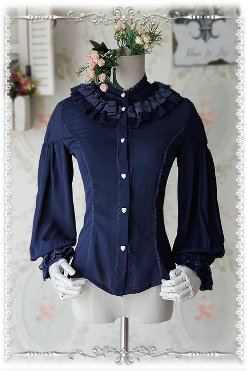 Sweet Chiffon Swan Lake Of Love Infanta Lolita Blouse