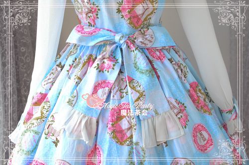 Sweet Cotten Paris Garden Magic Tea Party Lolita OP Dress