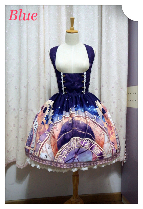 Souffle Song Prague Astronomical Clock Lolita Skirt SK