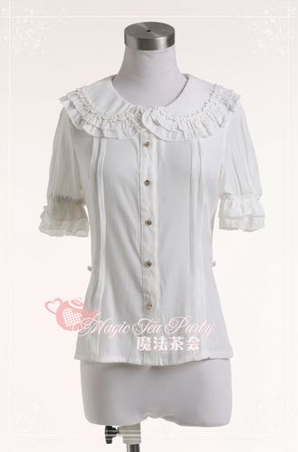 Reyna Short Sleeved Magic Tea Party Lolita Shirt