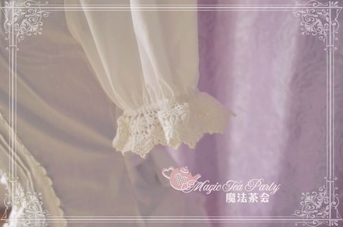 Cultivates qi Cotton Lace Magic Tea Party Lolita Blouse Short Version