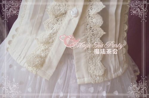 Cultivates qi Cotton Lace Magic Tea Party Lolita Blouse Short Version