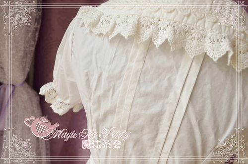 Cultivates qi Cotton Lace Magic Tea Party Lolita Blouse Short Version