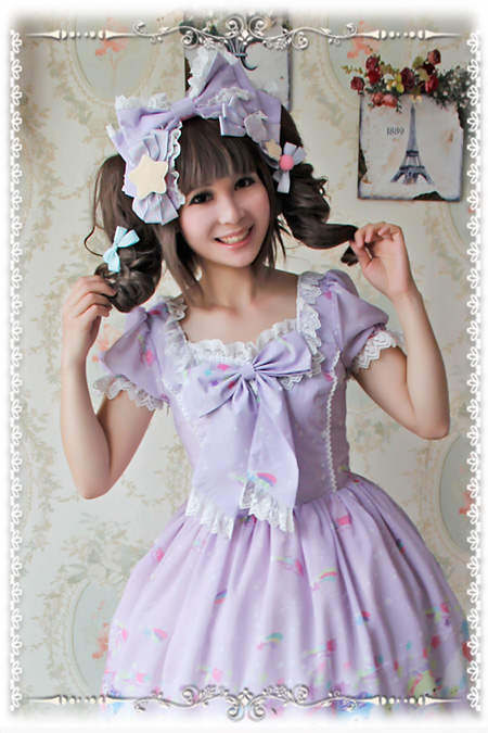 Sleeping Bear Infanta Chiffon Lolita OP Dress