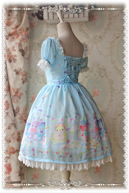 Sleeping Bear Infanta Chiffon Lolita OP Dress