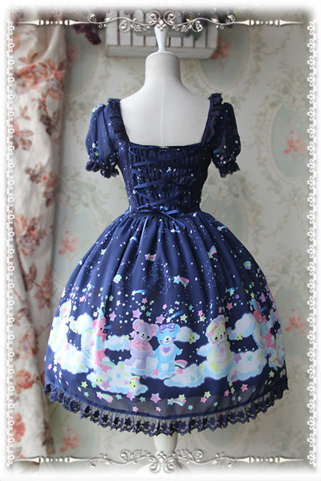 Sleeping Bear Infanta Chiffon Lolita OP Dress