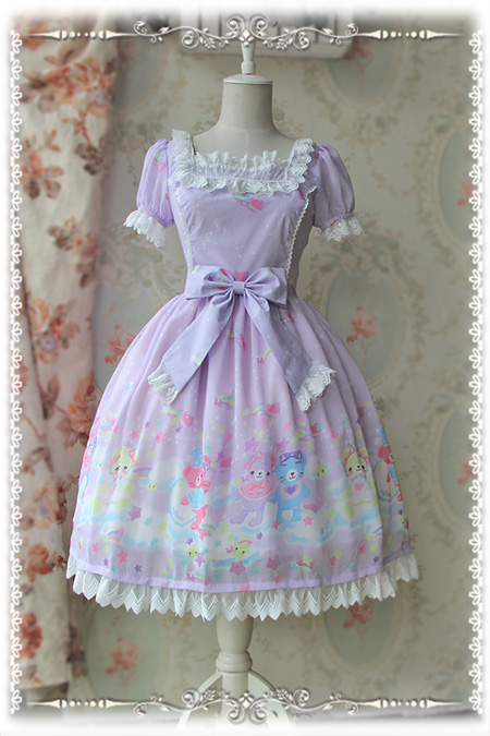 Sleeping Bear Infanta Chiffon Lolita OP Dress