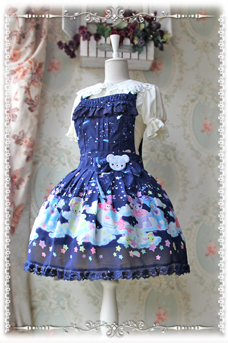 Sleeping Bear Infanta Chiffon Lolita Salopette