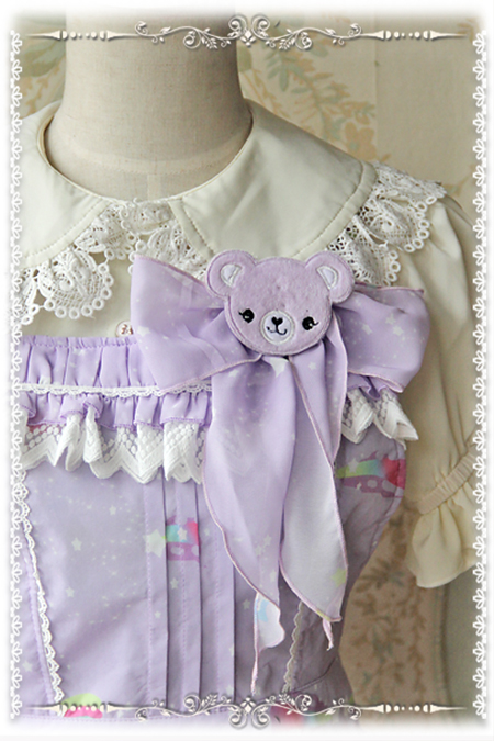 Sleeping Bear Infanta Chiffon Lolita Salopette