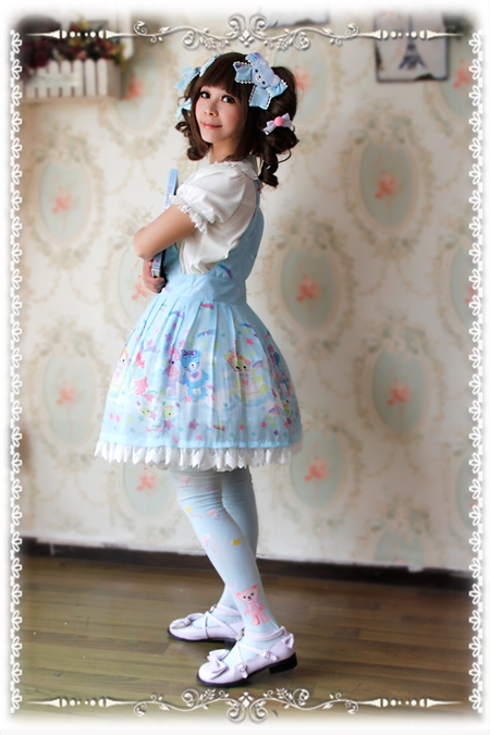 Sleeping Bear Infanta Chiffon Lolita Salopette