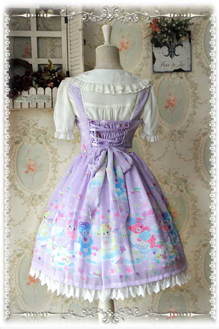 Sleeping Bear Infanta Chiffon Lolita Jumper Dress