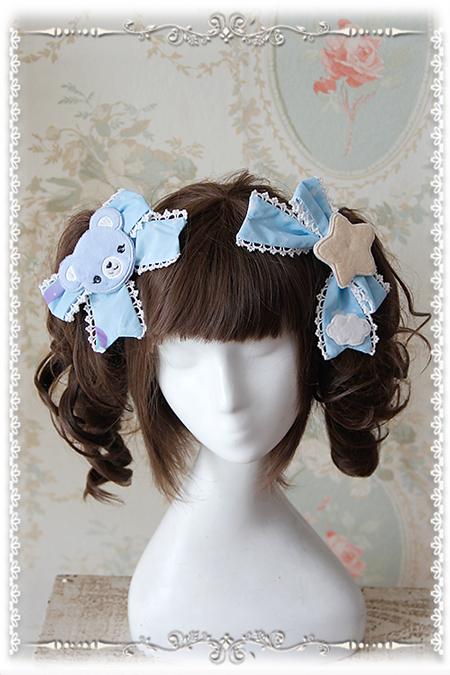 Sleeping Bear Embroidery Infanta Lolita Hairpin