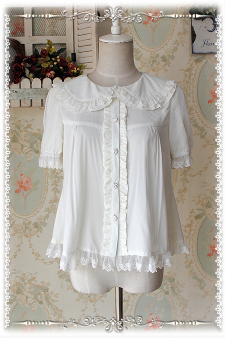 Short Sleeve Chiffon Infanta Lolita Blouse