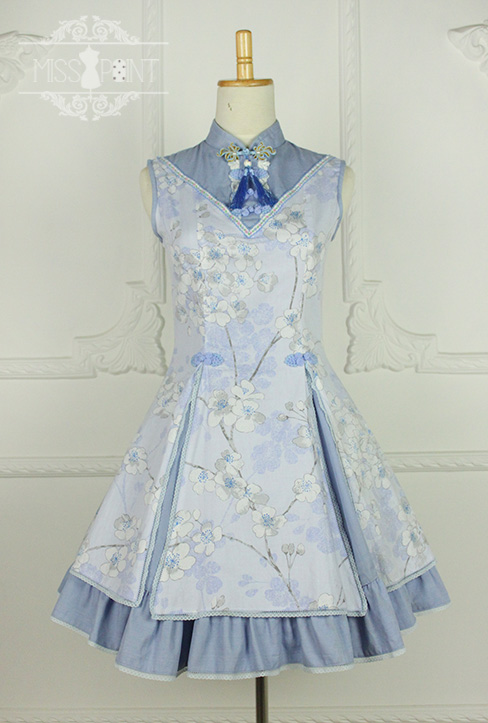 Sakura Poem Qi Miss Point Lolita Jumper Dress