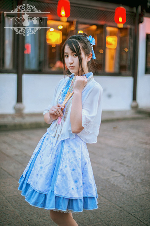 Sakura Poem Qi Miss Point Lolita Jumper Dress