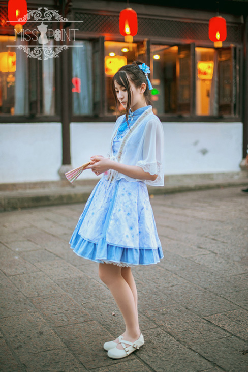 Sakura Poem Qi Miss Point Lolita Jumper Dress