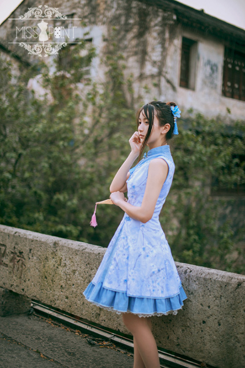 Sakura Poem Qi Miss Point Lolita Jumper Dress