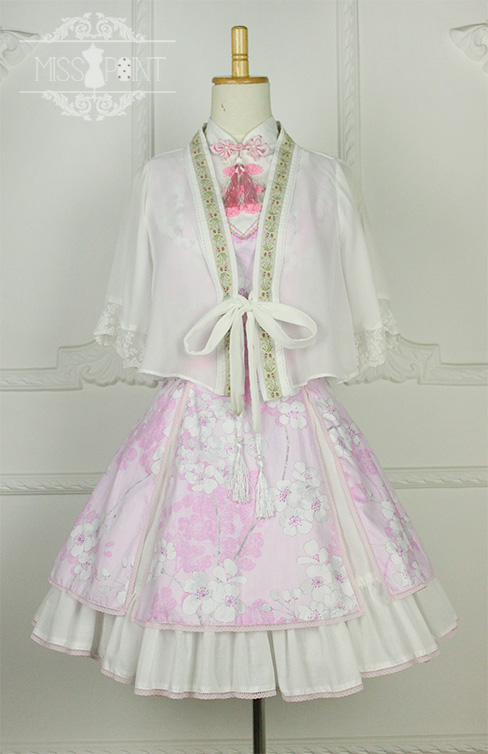 Sakura Poem Qi Miss Point Lolita Jumper Dress