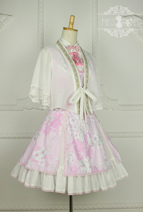 Sakura Poem Qi Miss Point Lolita Jumper Dress