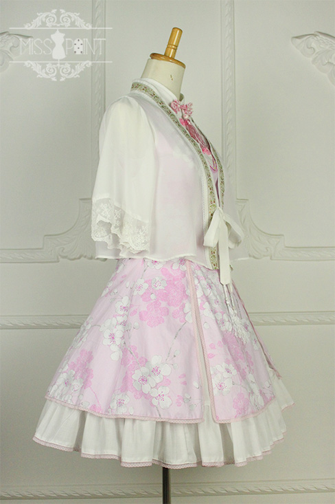 Sakura Poem Qi Miss Point Lolita Jumper Dress