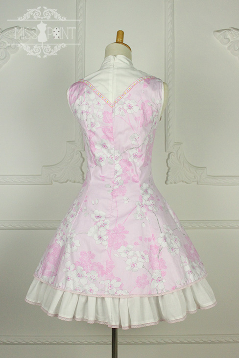 Sakura Poem Qi Miss Point Lolita Jumper Dress