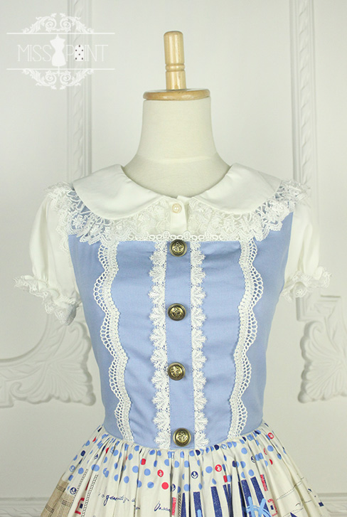 Sailor Style Miss Point Sweet Lolita Jumper Dress