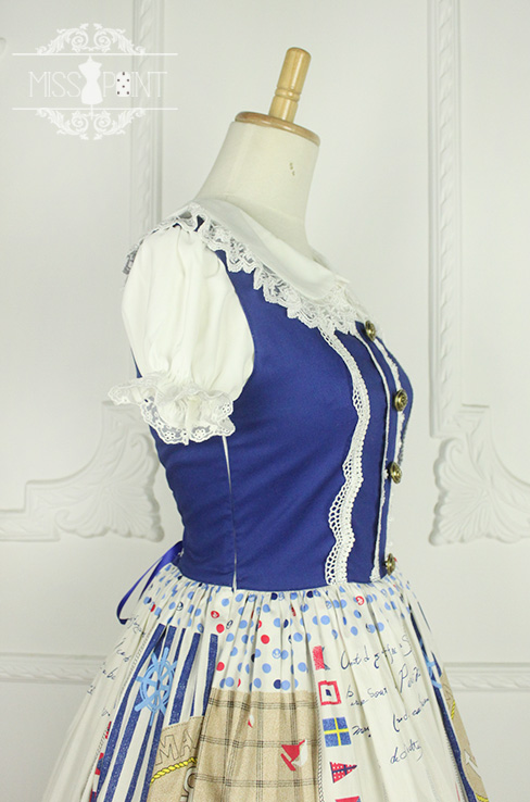 Sailor Style Miss Point Sweet Lolita Jumper Dress