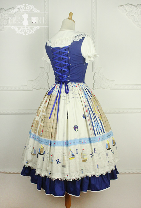 Sailor Style Miss Point Sweet Lolita Jumper Dress