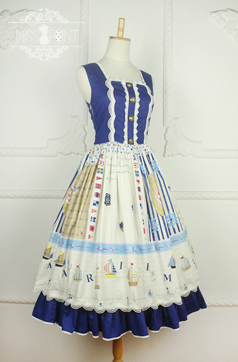 Sailor Style Miss Point Sweet Lolita Jumper Dress