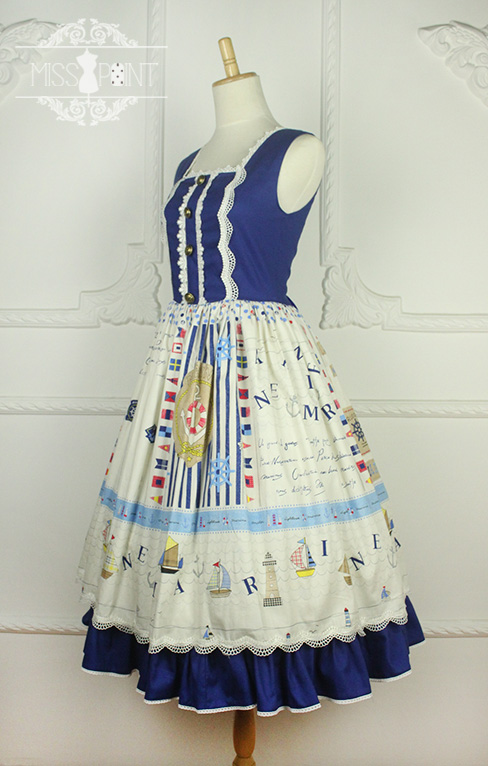 Sailor Style Miss Point Sweet Lolita Jumper Dress