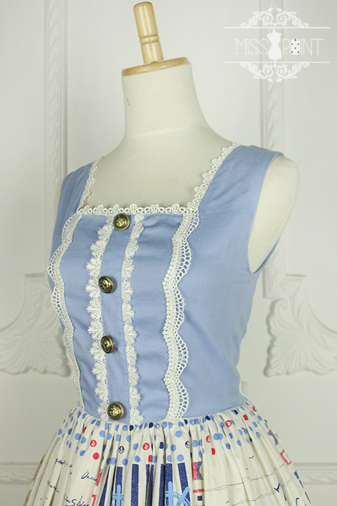 Sailor Style Miss Point Sweet Lolita Jumper Dress