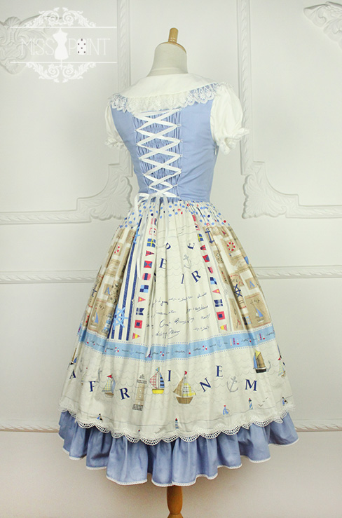 Sailor Style Miss Point Sweet Lolita Jumper Dress