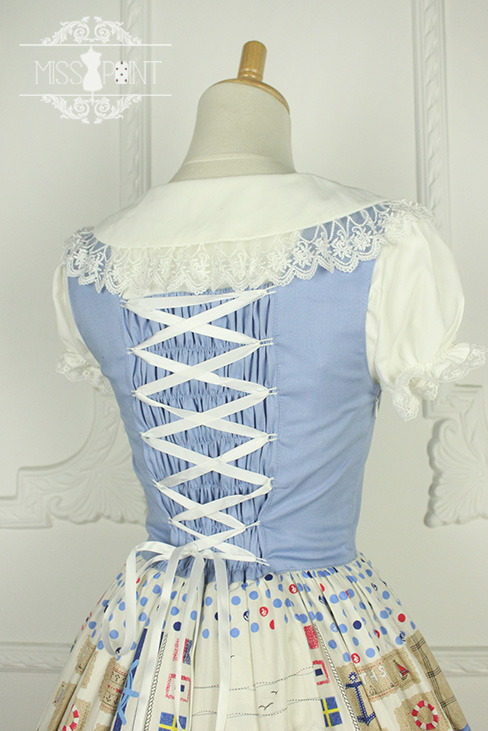 Sailor Style Miss Point Sweet Lolita Jumper Dress