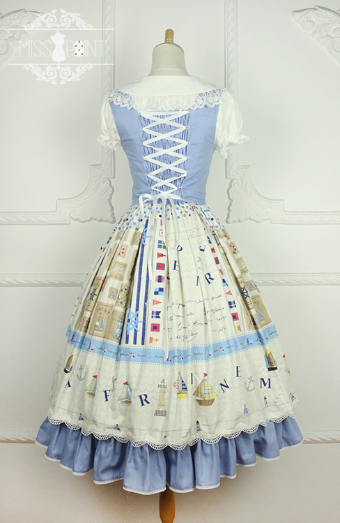 Sailor Style Miss Point Sweet Lolita Jumper Dress