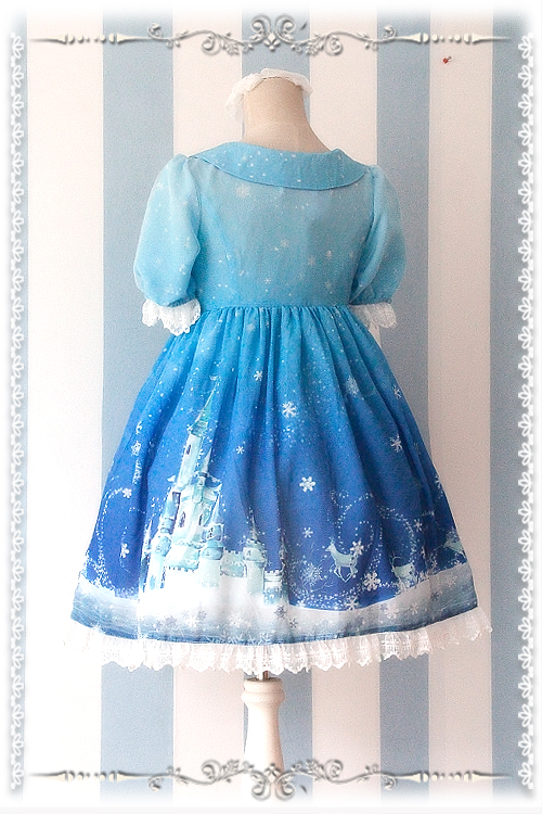 Frozen World Chiffon Infanta Lolita OP Dress