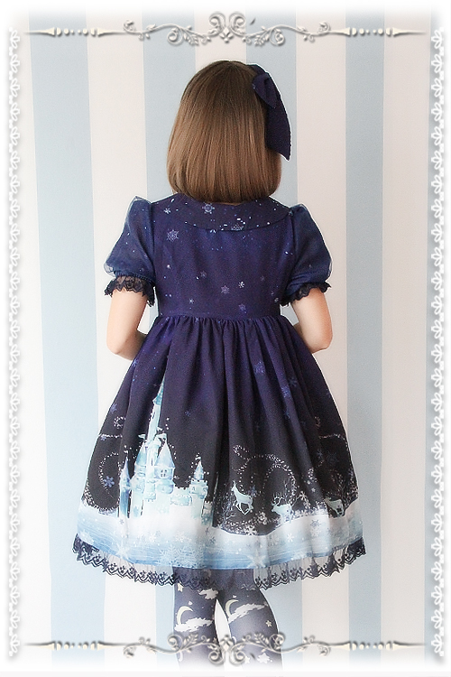 Frozen World Chiffon Infanta Lolita OP Dress